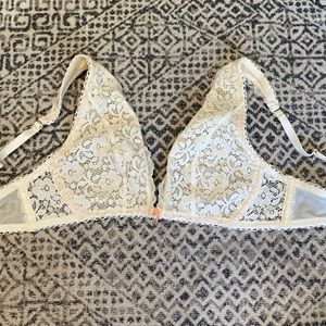 Blush Lingerie Lace Bra and Garter Panty Set